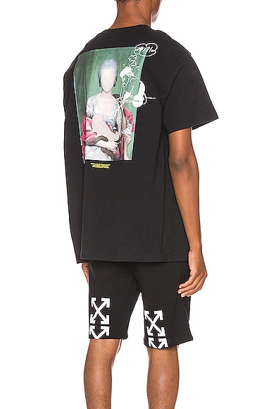 Click to view more detailed imagery on our partner's website Off-White Mariana De Silva Print Cotton T-Shirt In Black Multi