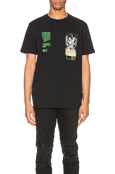 OFF-WHITE PASCAL PAINTING SLIM TEE,OFFF-MS151
