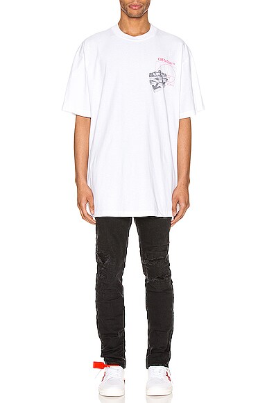 OFF-WHITE GOLDEN RATIO OVER TEE,OFFF-MS156