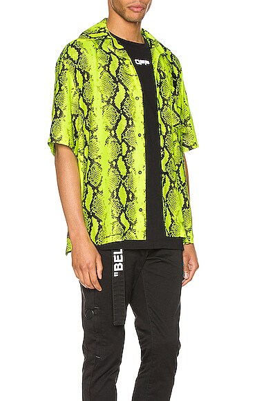 OFF-WHITE Snake Holiday Shirt,OFFF-MS163