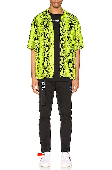 OFF-WHITE Snake Holiday Shirt,OFFF-MS163
