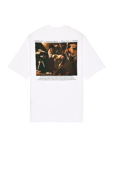 OFF-WHITE Caravaggio Crowning Skate Tee in White