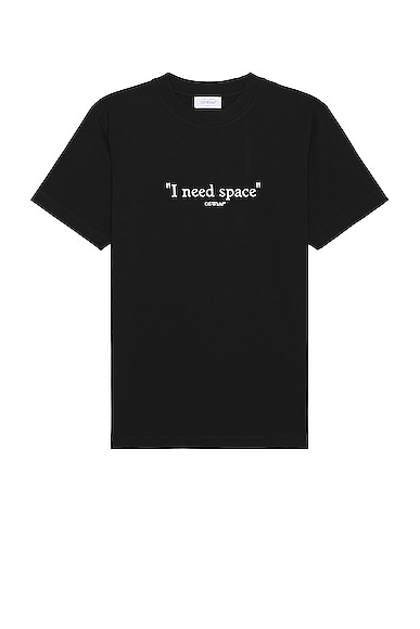 OFF-WHITE Give Me Space Slim Tee in Black