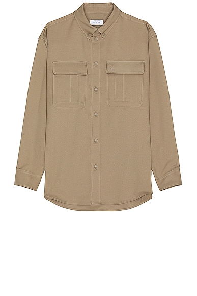 OFF-WHITE Drill Military Overshirt in Beige