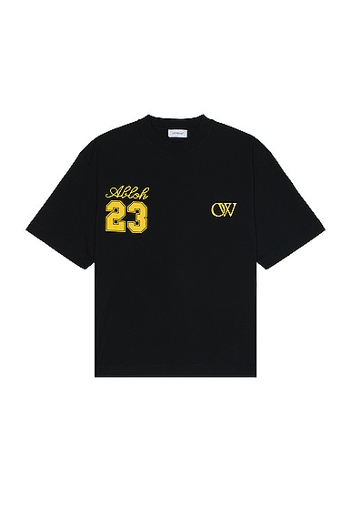 OFF-WHITE 23 Skate Tee in Black Gold Fusion