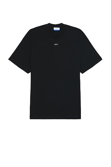 OFF-WHITE Off Stamp Over T-shirt in Black & White