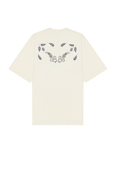 OFF-WHITE Bandana Half Arrow Over T-shirt in Angora White