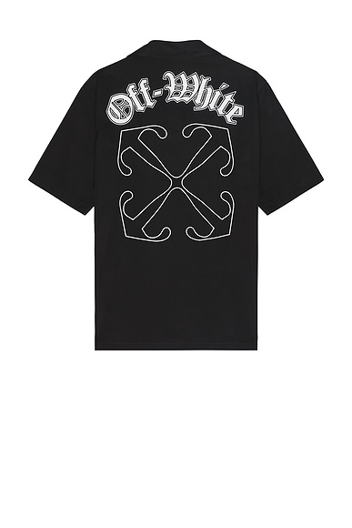 OFF WHITE Caravag Arrow Skate Long Sleeve Tee in Black White FWRD