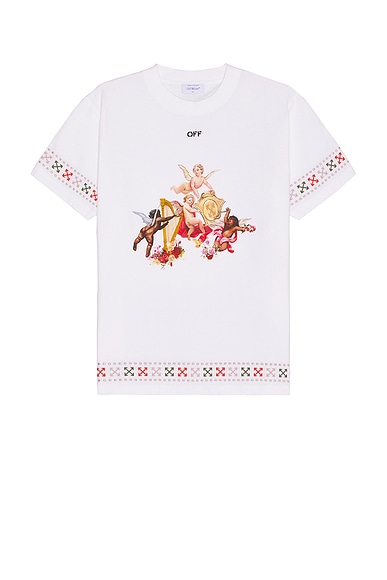 OFF-WHITE Putti Slim Short Sleeve Tee in White