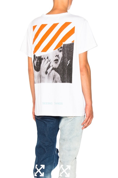 OFF WHITE Photocopy Tee in White FWRD