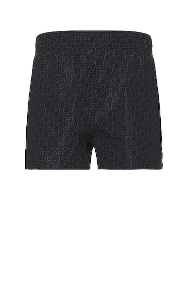 Shop Off-white Swimshorts In Black