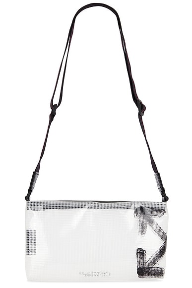 存在感絶大【Off White】HERITAGE バッグ OFF-WHITE Heritage Crossbody Bag in Clear | FWRD