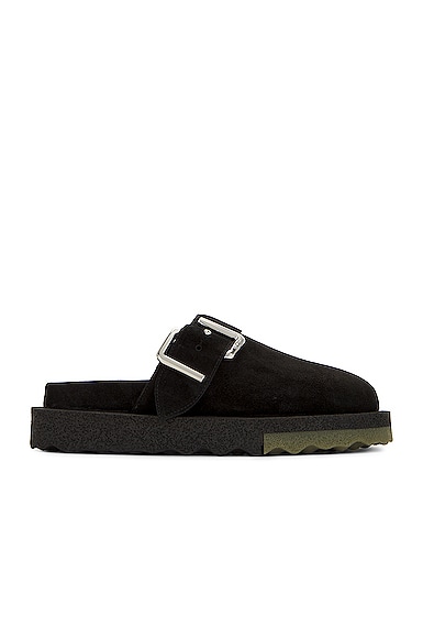 OFF-WHITE SUEDE CLOGS