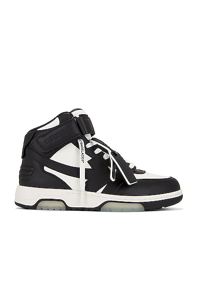 Out Of Office Mid Top Sneaker in White,Black