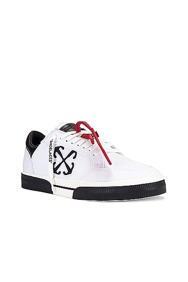 Shop Off-white New Low Vulcanized Canvas In White & Black