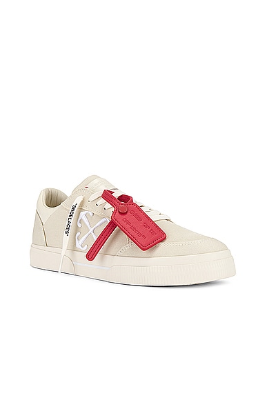 Shop Off-white New Low Vulcanized Canvas In Angora & White