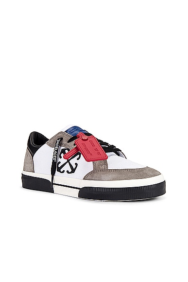 Shop Off-white New Low Vulcanized Suede In White & Grey