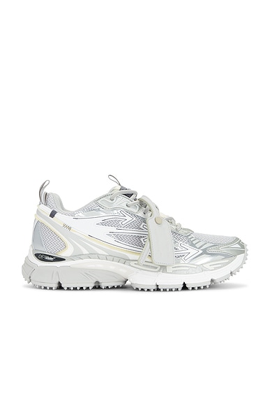 OFF-WHITE Be Right Back Mesh Sneaker in Grey & Silver