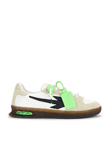 OFF-WHITE New Slim Sneaker in White & Sand Beige