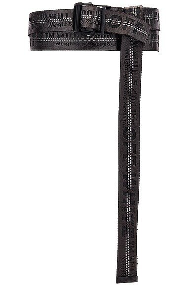 Click to view more detailed imagery on our partner's website Off-White Classic Industrial Belt In Black Polyamide