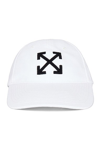 OFF-WHITE Arrow Baseball Hat in White