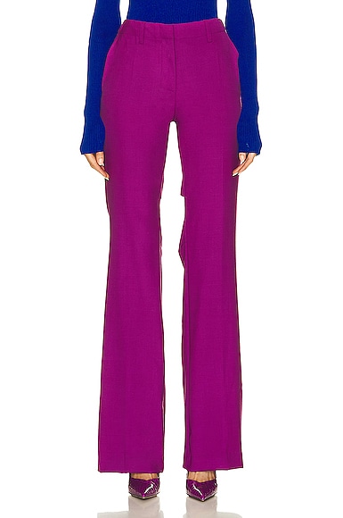 OFF-WHITE Wide Leg Pant in Fuchsia