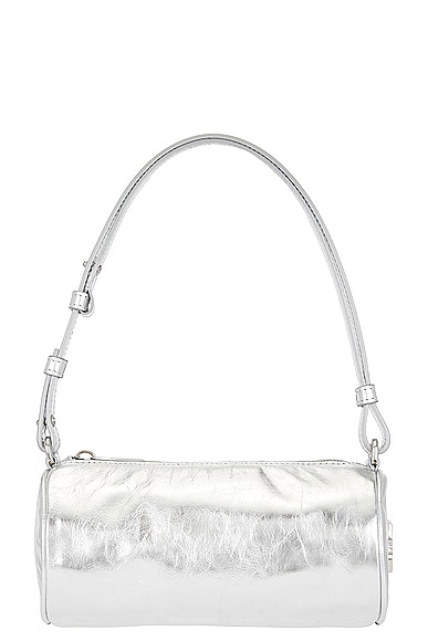 OFF-WHITE Small Torpedo Bag in Laminated Silver