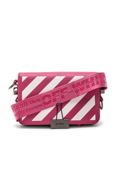off white luggage pink