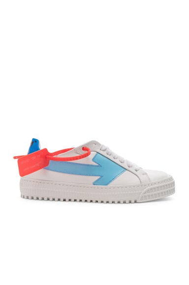 off white arrow sneakers blue