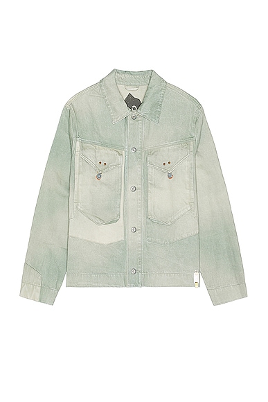 Objects IV Life Tradition Denim Jacket in Green Patina