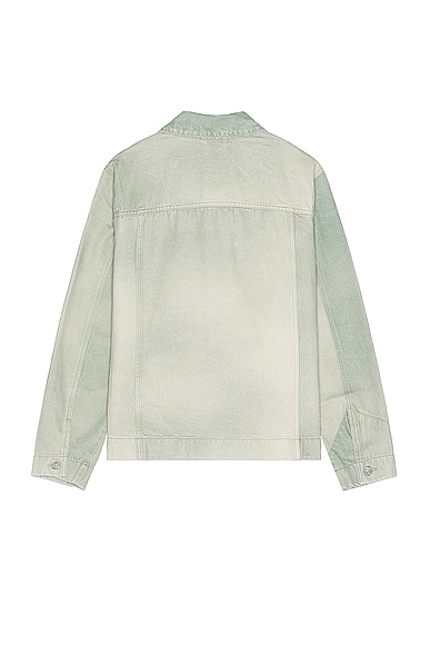 Shop Objects Iv Life Tradition Denim Jacket In Green Patina