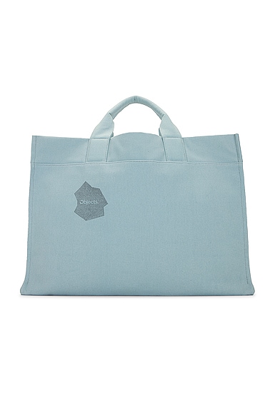 Shop Objects Iv Life Logo Beach Tote In Ice Blue