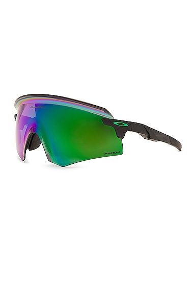 Shop Oakley Encoder Sunglasses In Black & Green