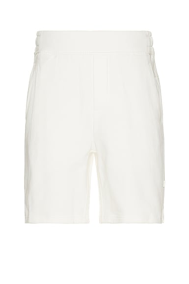 On Sweat Shorts in Undyed White