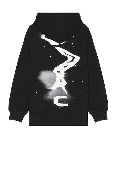 Shop On Graphic Club Hoodie In Black & White