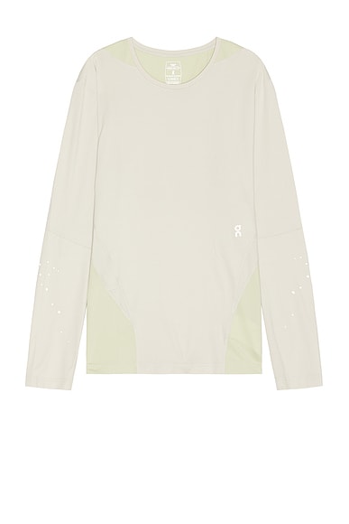 On x Post Archive Faction (PAF) Long T-shirt in Moondust & Chalk