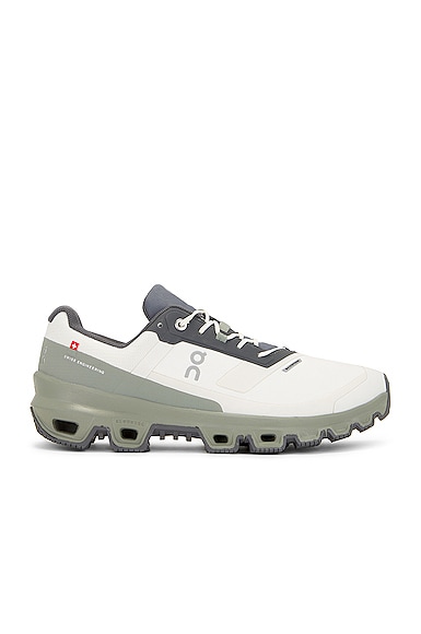 On Cloudventure Waterproof Trail Running Shoe In Ice & Kelp