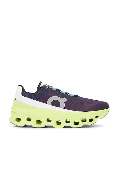 On Cloudmster Rubber-trimmed Mesh Running Sneakers In Ir & Hay