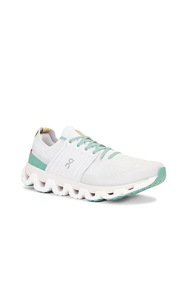 On Cloudswift 3 Sneaker In White & Green