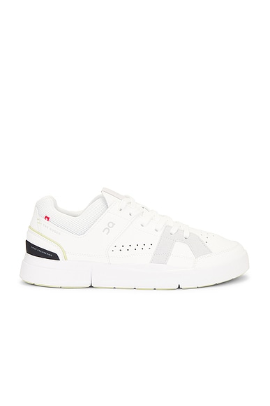 On The Roger Clubhouse Sneaker in White & Acacia
