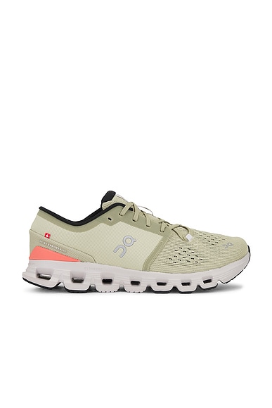 Cloud X 4 Sneakers in Caper & Salmon