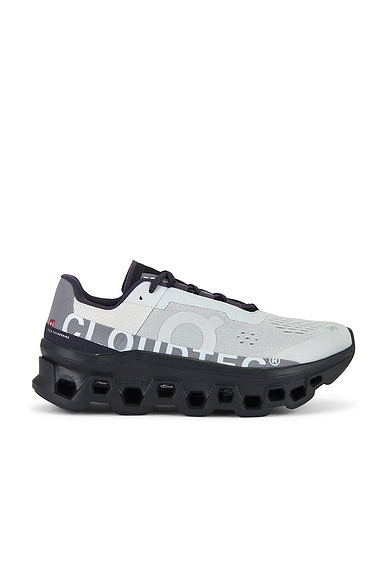 On Cloudmonster Sneakers in Glacier & Black