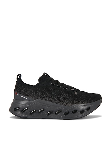 On Cloudsurfer Max in Black & Eclipse