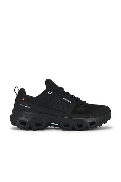 On Cloudrock Low Wp in Black & Black
