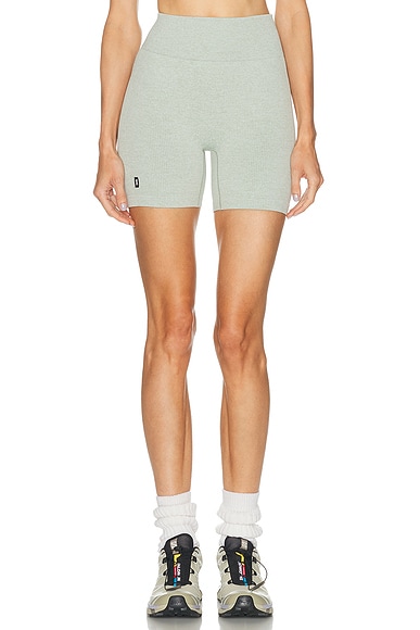 On Studio Knit Shorts in Mineral Heather