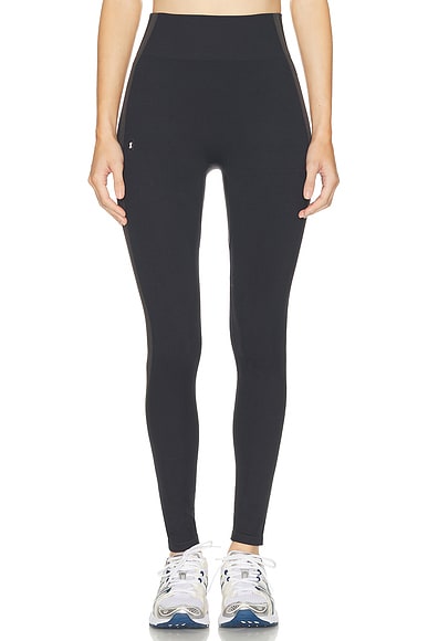 On Studio Knit Legging in Black & Eclipse