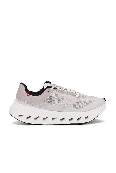 On Cloudsurfer Next Sneaker in Fog & Ivory