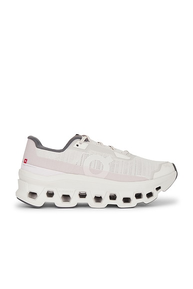On Cloudmonster Void Sneaker in Ivory & Wolf | FWRD