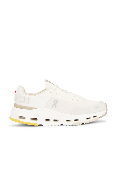 On Cloudnova Form 2 Sneaker in Ivory & Desert