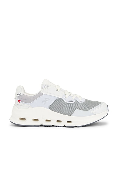 On Cloudnova Rift Sneaker in Alloy & Glacier